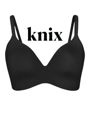 KNIX WingWoman Contour Bra Black - Size 8